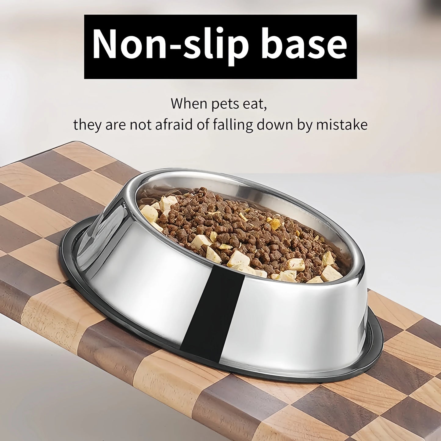 Stainless Steel Bowl For Cat and Dog Feeding and Drinking
