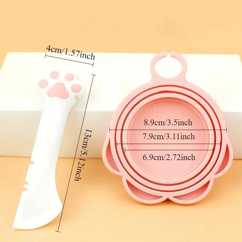 Long Handled Pet Canned Food Spoon for feeding Dogs and Cats