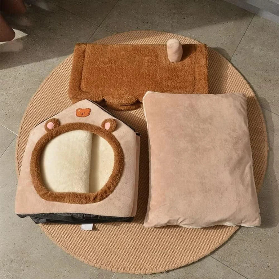 Foldable Pet House, Cave Sofa Pet Bed House for Small Dogs and Small and Medium Cats