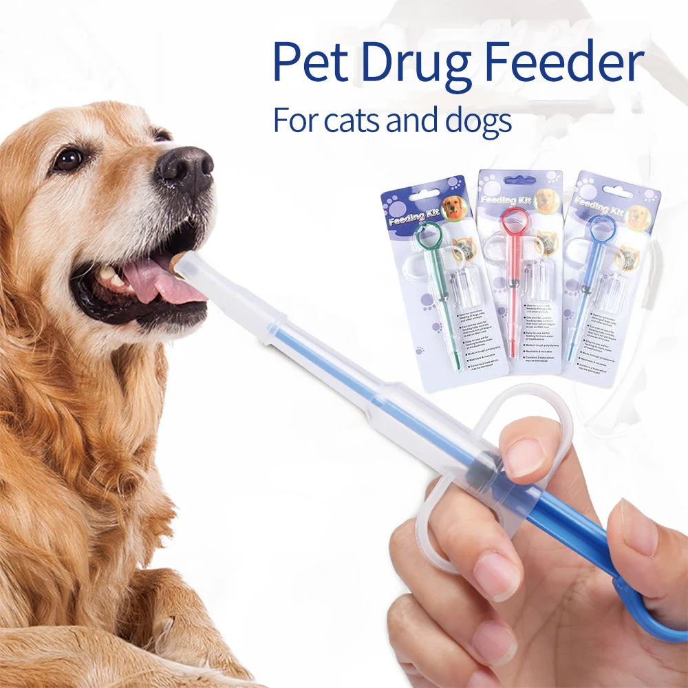 Pet Pill Dispenser Syringe – Easy Tablet & Capsule Gun for Cats and Dogs