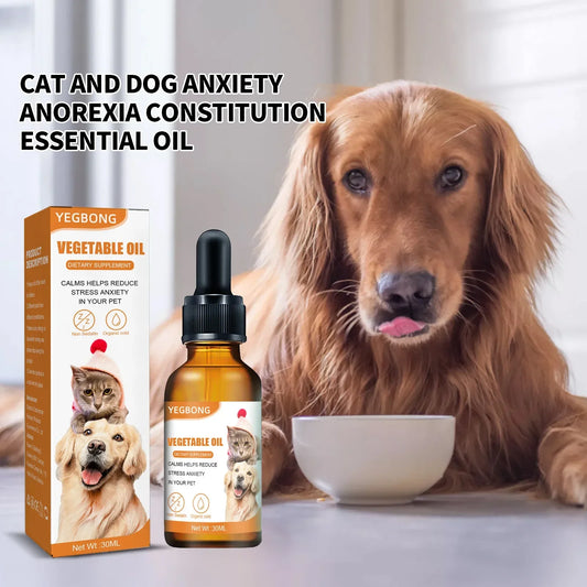 Natural Organic Calming Oil for Pet Anxiety Relief