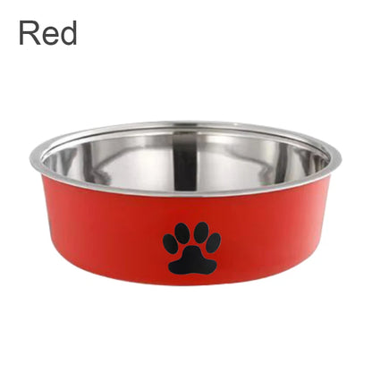 Stainless Steel Bowl with Non-Slip Rubber Base for Cats And Dogs