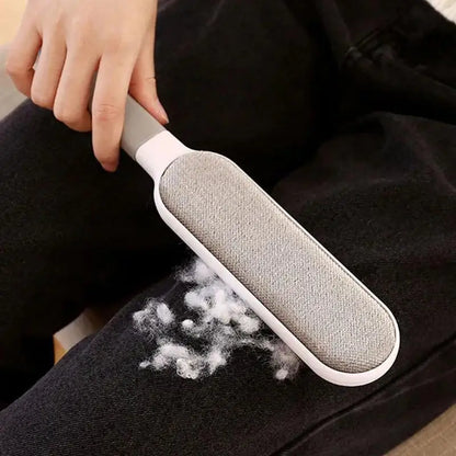 Double-Sided Pet Hair Remover, Manual Electrostatic Sticky Lint Brush for Clothing, Sofa, Furniture and Carpet Cleaning