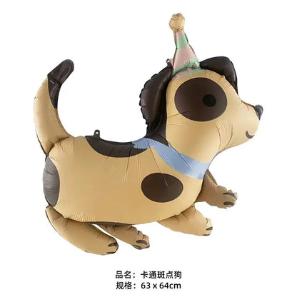Pet Birthday Balloon Cute puppy Foil Mylar Balloons for Pet themed Birthday Baby Shower Pet Party Decorations