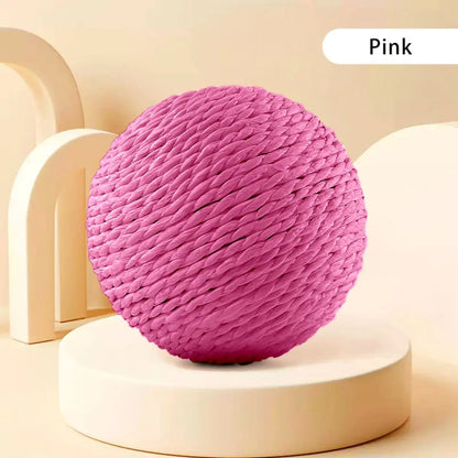 Sounding Sisal Cat Scratching Ball Toy For Kitten Teeth Cleaning