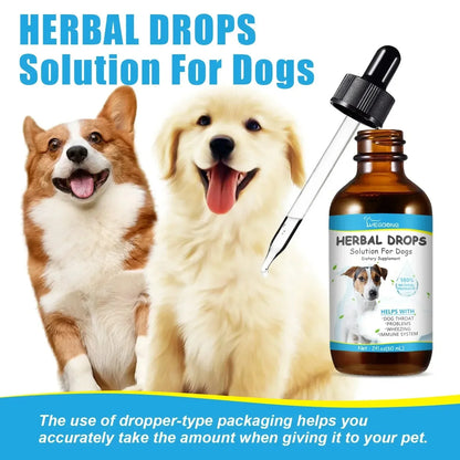 Pet Cough Herbal Drops (Best Cough, Throat Discomfort & Sneezing Treatment)