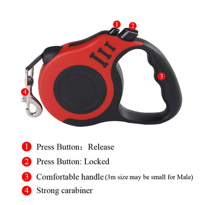 Pet Leash for Small Dogs and Cats Automatic Retractable Durable Nylon