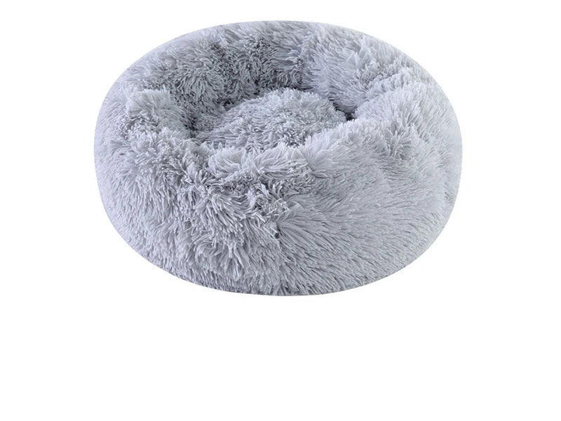 Home Plush Pet Nest, Warm Detachable and Washable Round Pet Bed