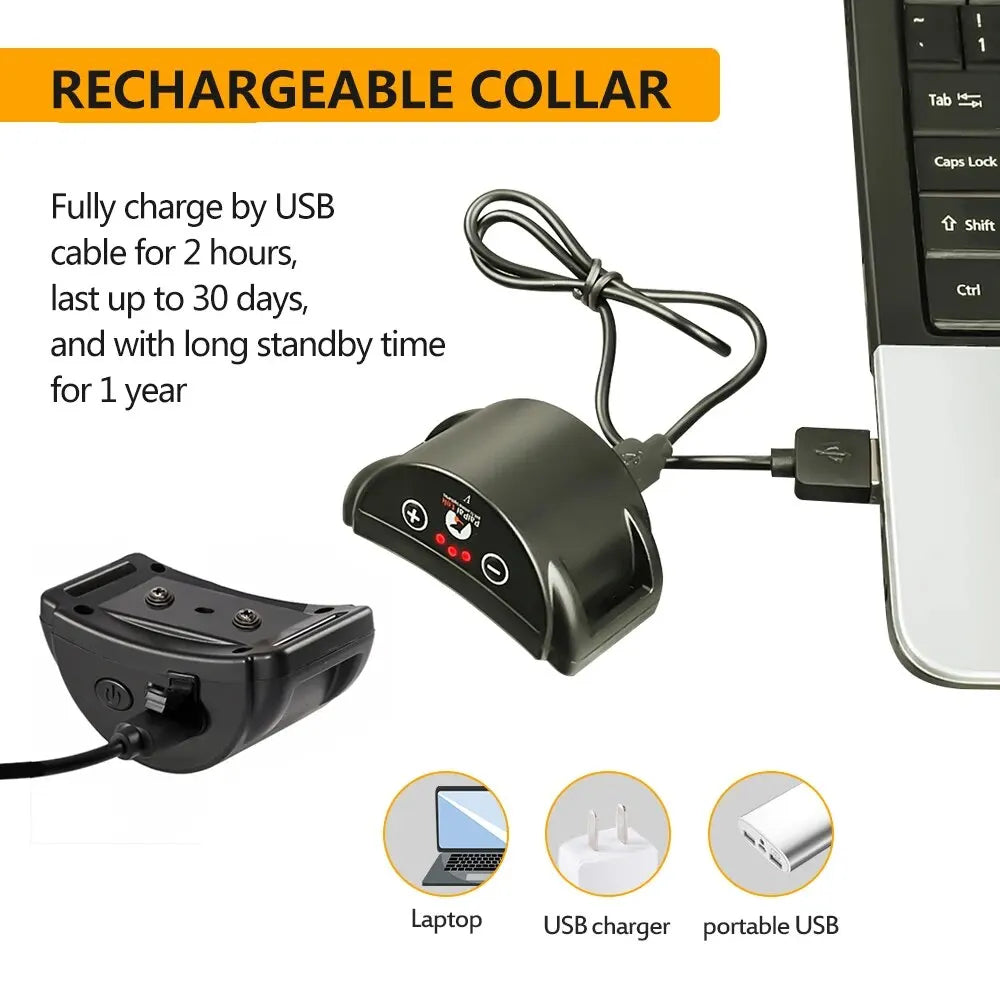 Dog Bark Collar, Rechargeable Anti-Bark Collar For Dog Stop Barking