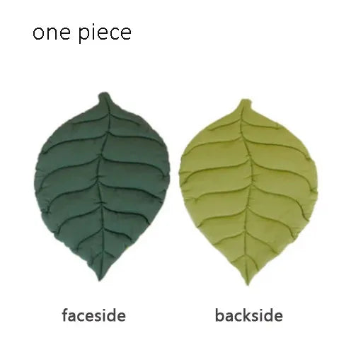 Pet Bed Mats Soft Cotton Leaf Shaped
