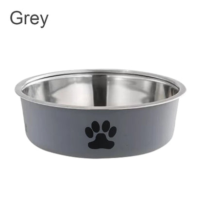Stainless Steel Bowl with Non-Slip Rubber Base for Cats And Dogs