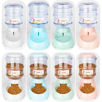 Large Capacity Automatic Pet Feeder Bowls and Water Dispenser