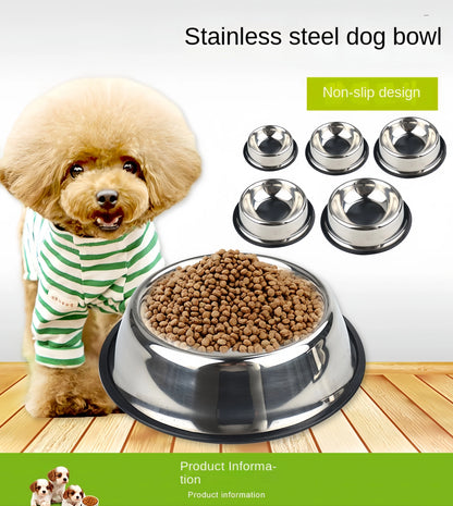 Stainless Steel Bowl For Cat and Dog Feeding and Drinking
