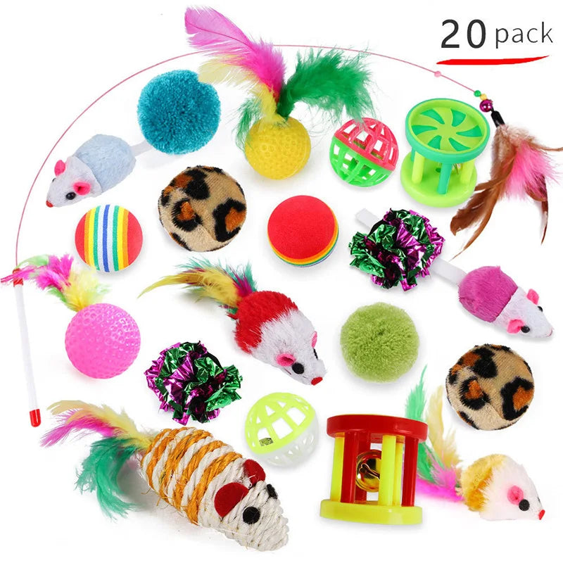 Variety Pack-Pet Cat Toys - Combination set of Cat toys