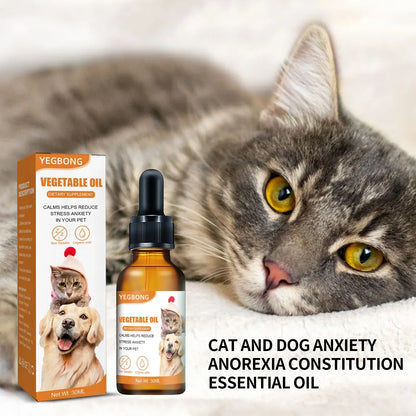 Natural Organic Calming Oil for Pet Anxiety Relief