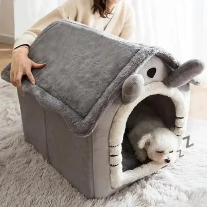 All Seasons Warm Washable PET House Indoor Soft Removable Cushion Pet Bed Kennel for Small Medium Pets Durable Pet Supplies
