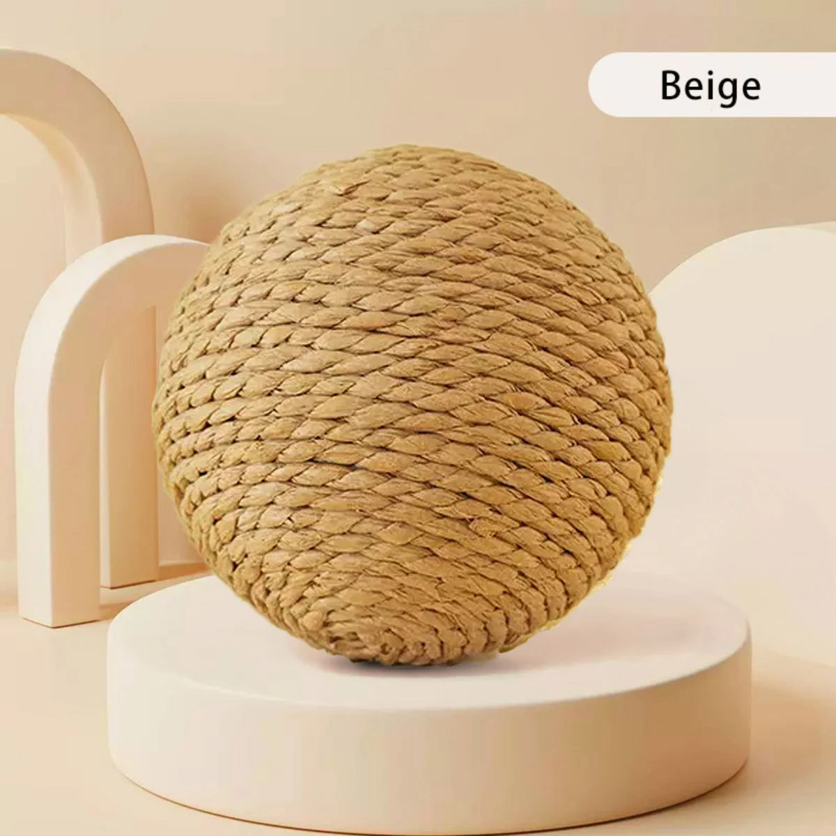 Sounding Sisal Cat Scratching Ball Toy For Kitten Teeth Cleaning