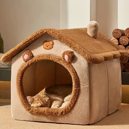Foldable Pet House, Cave Sofa Pet Bed House for Small Dogs and Small and Medium Cats