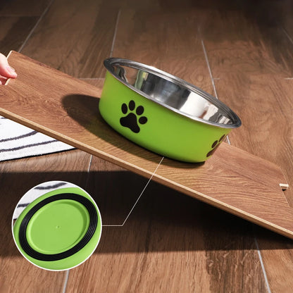 Stainless Steel Bowl with Non-Slip Rubber Base for Cats And Dogs