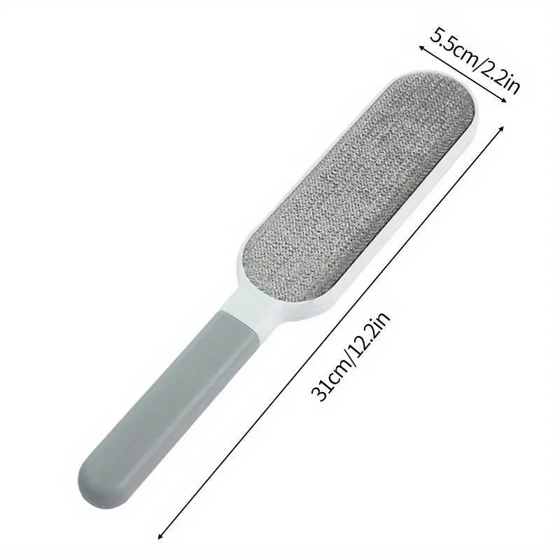 Double-Sided Pet Hair Remover, Manual Electrostatic Sticky Lint Brush for Clothing, Sofa, Furniture and Carpet Cleaning