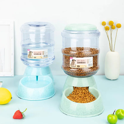 Large Capacity Automatic Pet Feeder Bowls and Water Dispenser