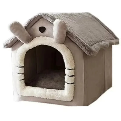 All Seasons Warm Washable PET House Indoor Soft Removable Cushion Pet Bed Kennel for Small Medium Pets Durable Pet Supplies