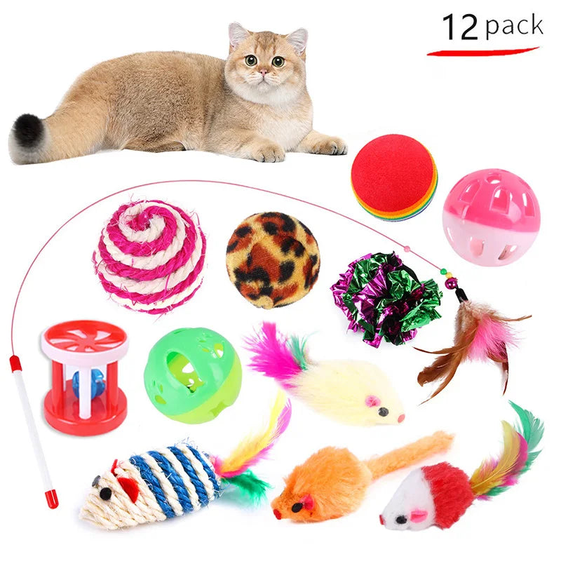Variety Pack-Pet Cat Toys - Combination set of Cat toys