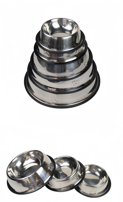 Stainless Steel Bowl For Cat and Dog Feeding and Drinking