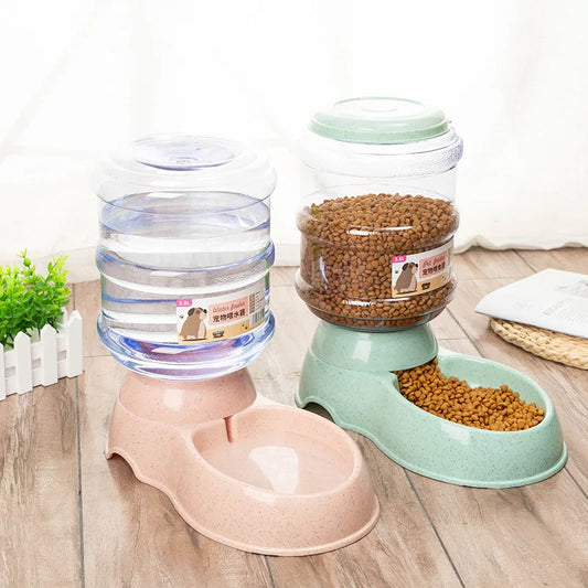 Large Capacity Automatic Pet Feeder Bowls and Water Dispenser