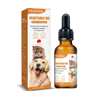 Natural Organic Calming Oil for Pet Anxiety Relief