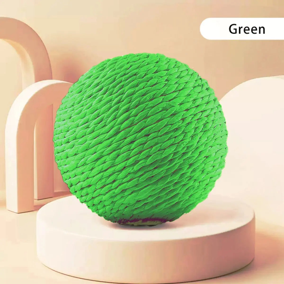 Sounding Sisal Cat Scratching Ball Toy For Kitten Teeth Cleaning