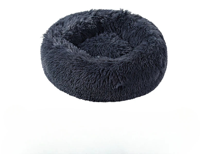 Home Plush Pet Nest, Warm Detachable and Washable Round Pet Bed