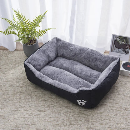 Color Square Winter Soft Warm Bed House for Pet, Waterproof Pet Bed