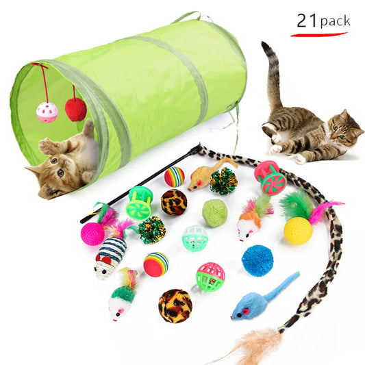 Variety Pack-Pet Cat Toys - Combination set of Cat toys