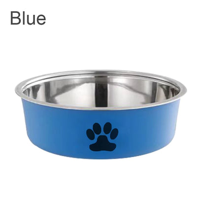 Stainless Steel Bowl with Non-Slip Rubber Base for Cats And Dogs