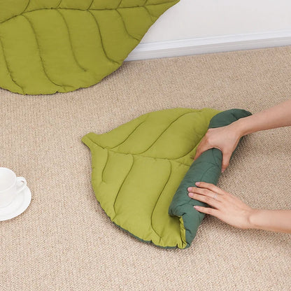 Pet Bed Mats Soft Cotton Leaf Shaped