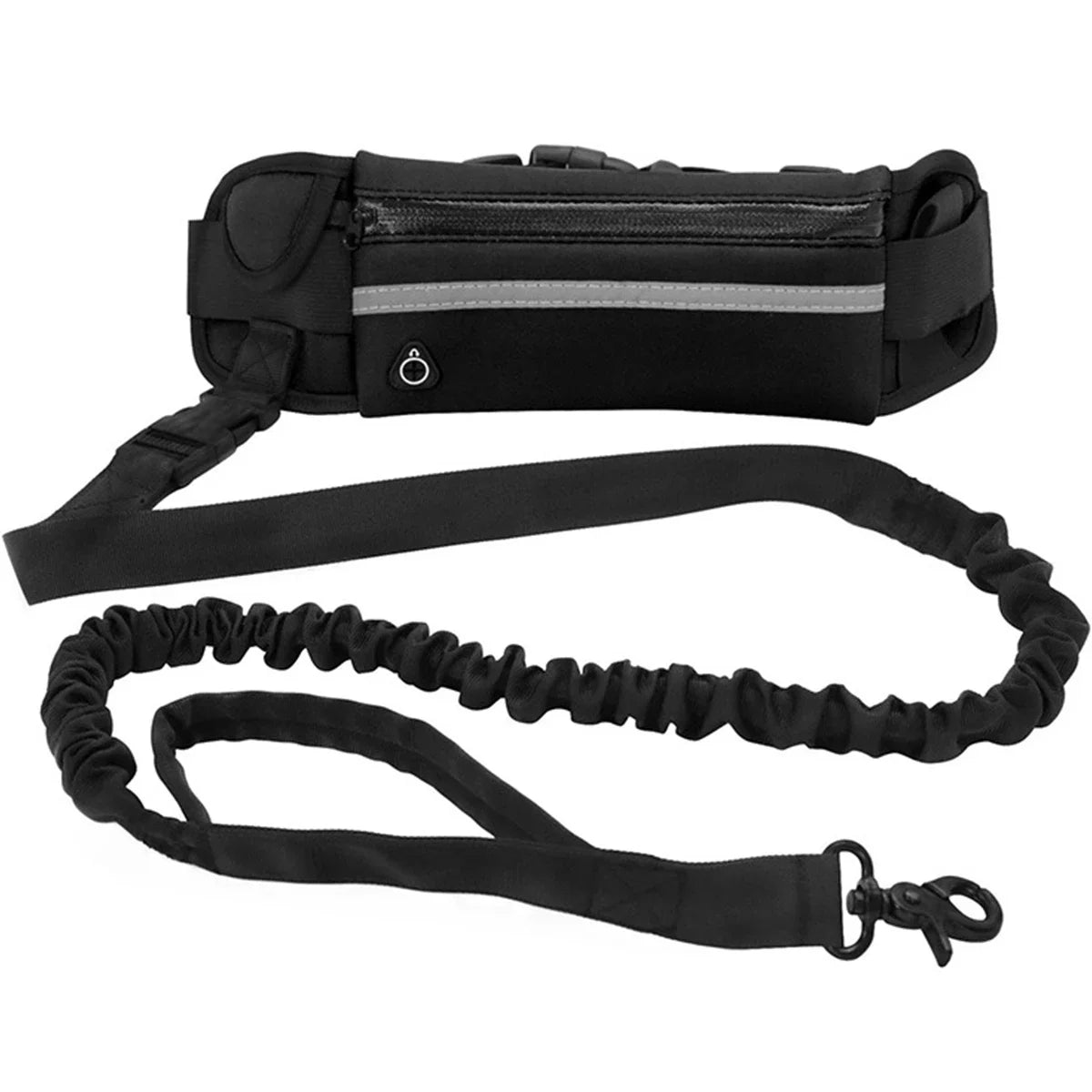 Nylon Pet Leash with Waist Bag Retractable Elastic Belt