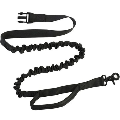 Nylon Pet Leash with Waist Bag Retractable Elastic Belt