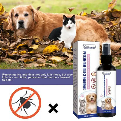 Anti Flea Spray for Cats & Dogs, Prevent Ticks, Flea Lice Insect