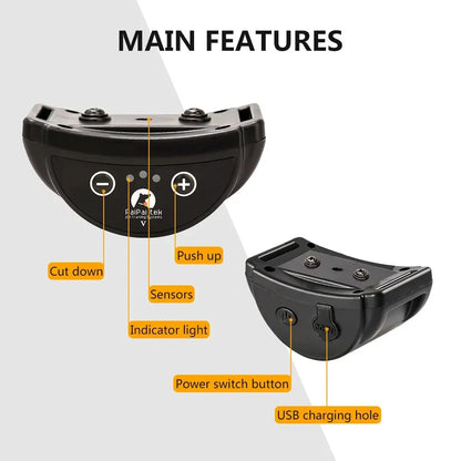 Dog Bark Collar, Rechargeable Anti-Bark Collar For Dog Stop Barking