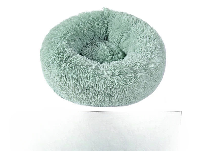 Home Plush Pet Nest, Warm Detachable and Washable Round Pet Bed