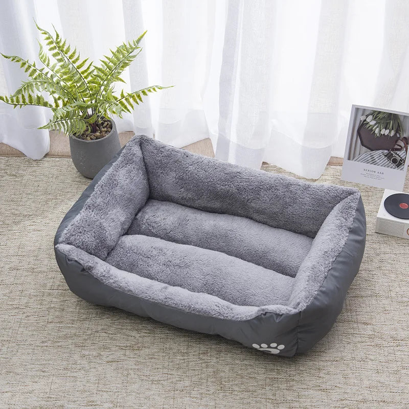 Color Square Winter Soft Warm Bed House for Pet, Waterproof Pet Bed