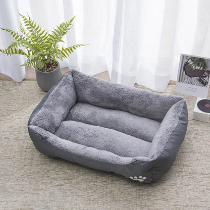 Color Square Winter Soft Warm Bed House for Pet, Waterproof Pet Bed