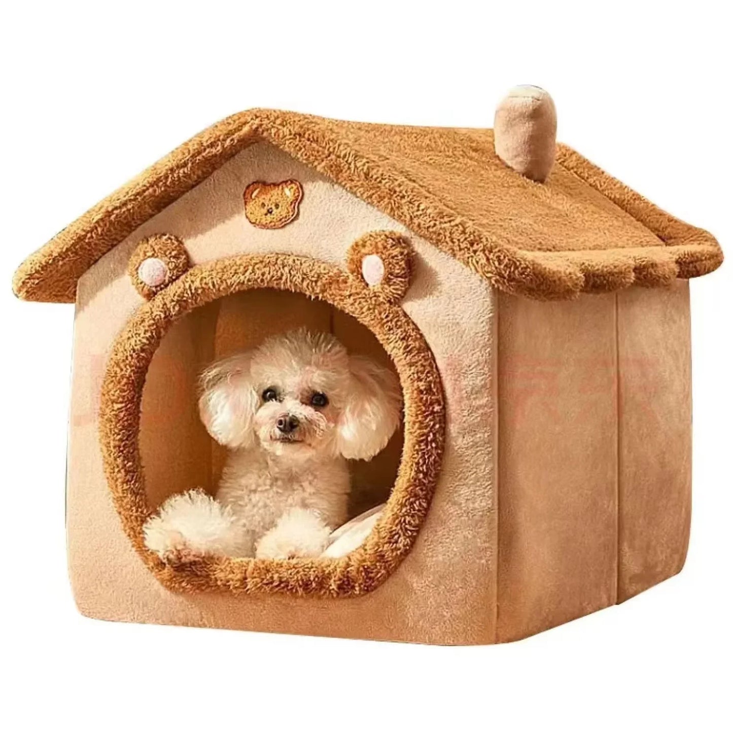 All Seasons Warm Washable PET House Indoor Soft Removable Cushion Pet Bed Kennel for Small Medium Pets Durable Pet Supplies