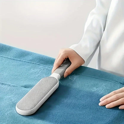 Double-Sided Pet Hair Remover, Manual Electrostatic Sticky Lint Brush for Clothing, Sofa, Furniture and Carpet Cleaning