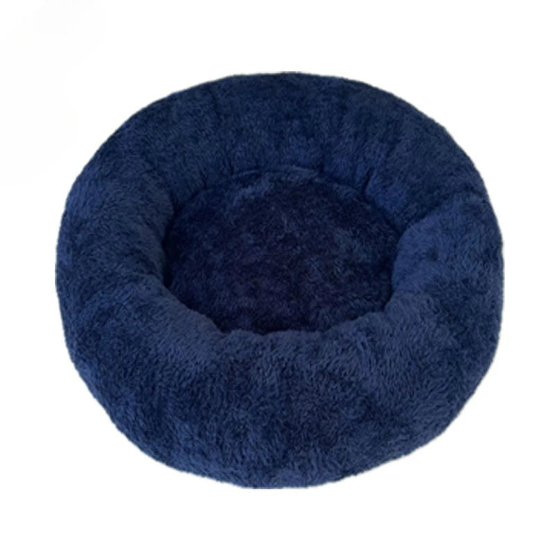 Home Plush Pet Nest, Warm Detachable and Washable Round Pet Bed